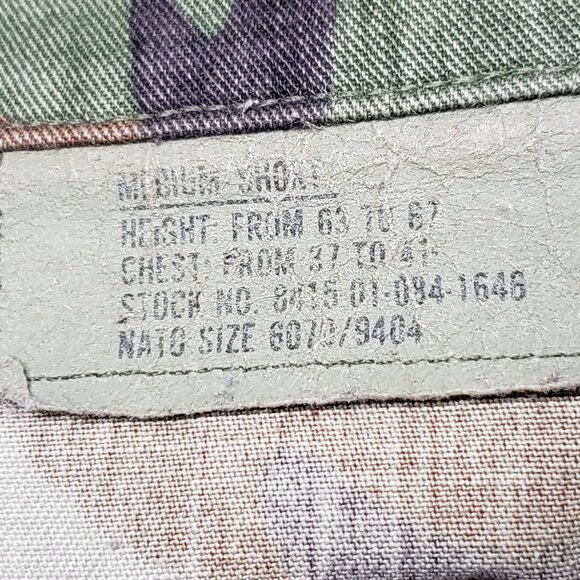 U.S. Army BDU Woodland Camo Jacket Medium Short – Genuine Military Issue - Picture 5 of 7